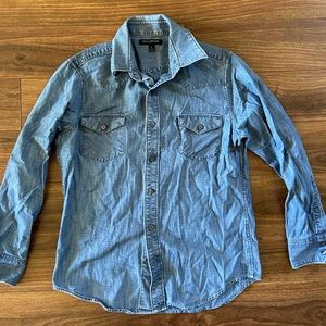 Banana republic denim button down shirt